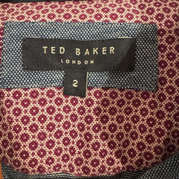Ted baker blue polo shirt size 2 XS preppy business casual - Picture 6 of 7